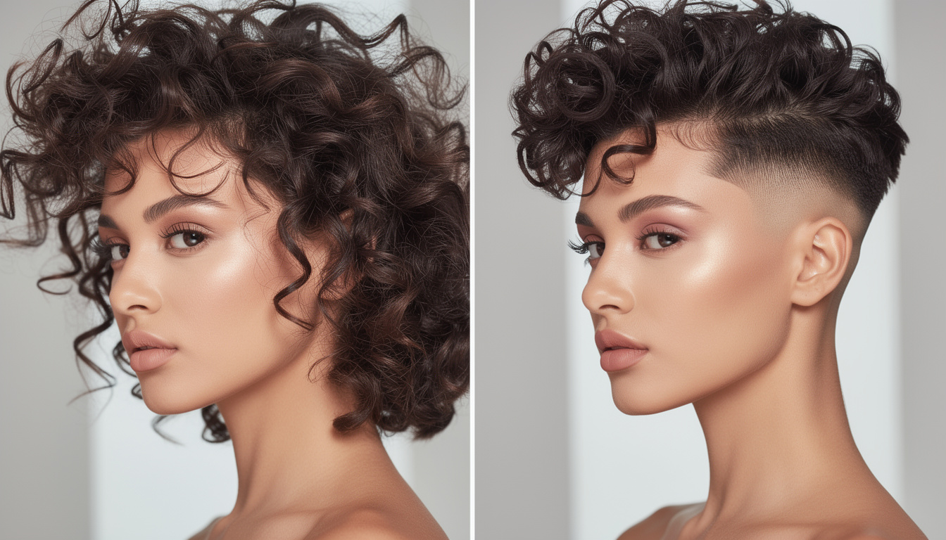 découvrez comment un dégradé parfaitement adapté peut transformer vos cheveux bouclés, en sublimant leur volume. avant/après impressionnant à ne pas manquer !